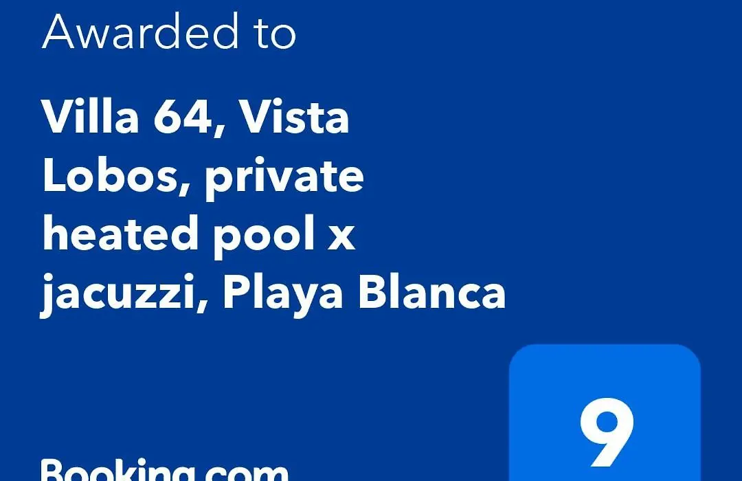 Villa 64, Vista Lobos, Private Heated Pool X Jacuzzi, Playa Blanca-1