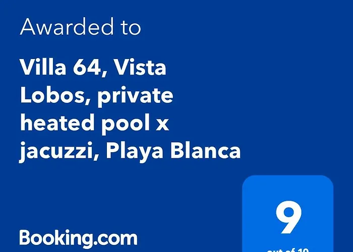 Villa 64, Vista Lobos, Private Heated Pool X Jacuzzi, Playa Blanca